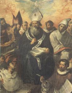 HERRERA, Francisco de, the Elder St Basil Dictating His Doctrine (mk05) Norge oil painting art